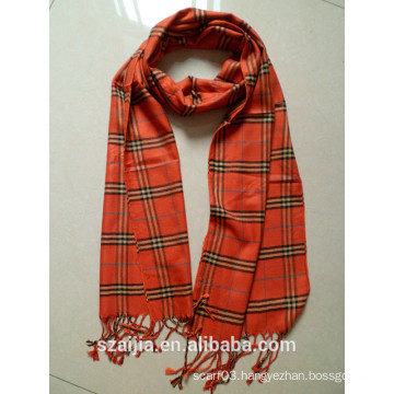 Fashion new arrival checked viscose scarf